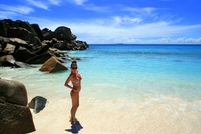 Seychely - La Digue - Grand Anse / foto dovolenkářka
