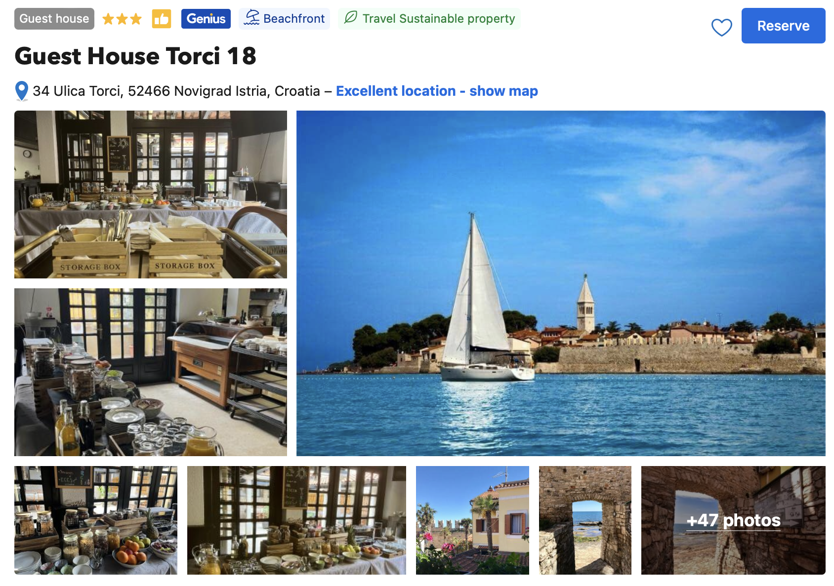 Accommodation in Novigrad