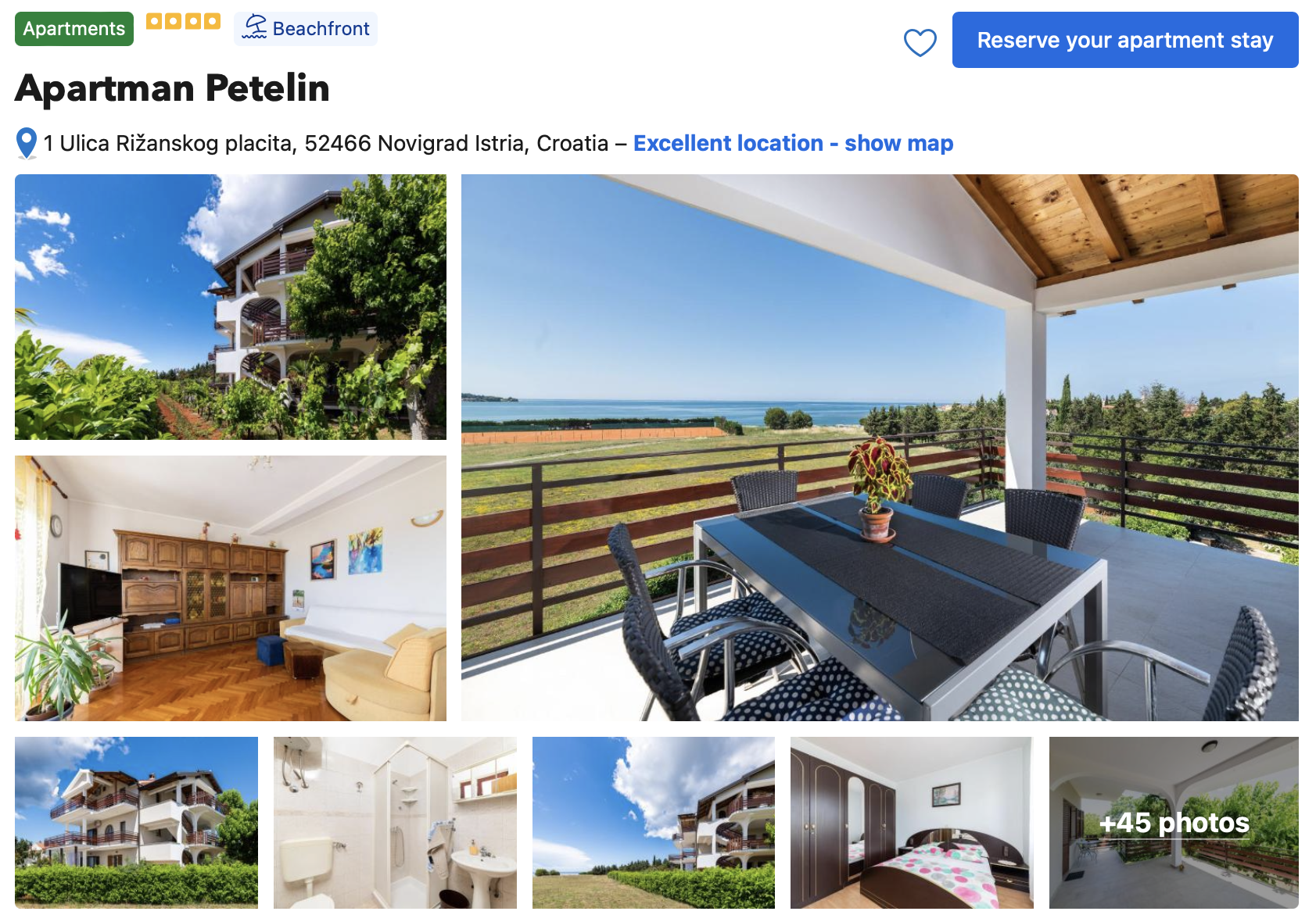 Accommodation in Novigrad