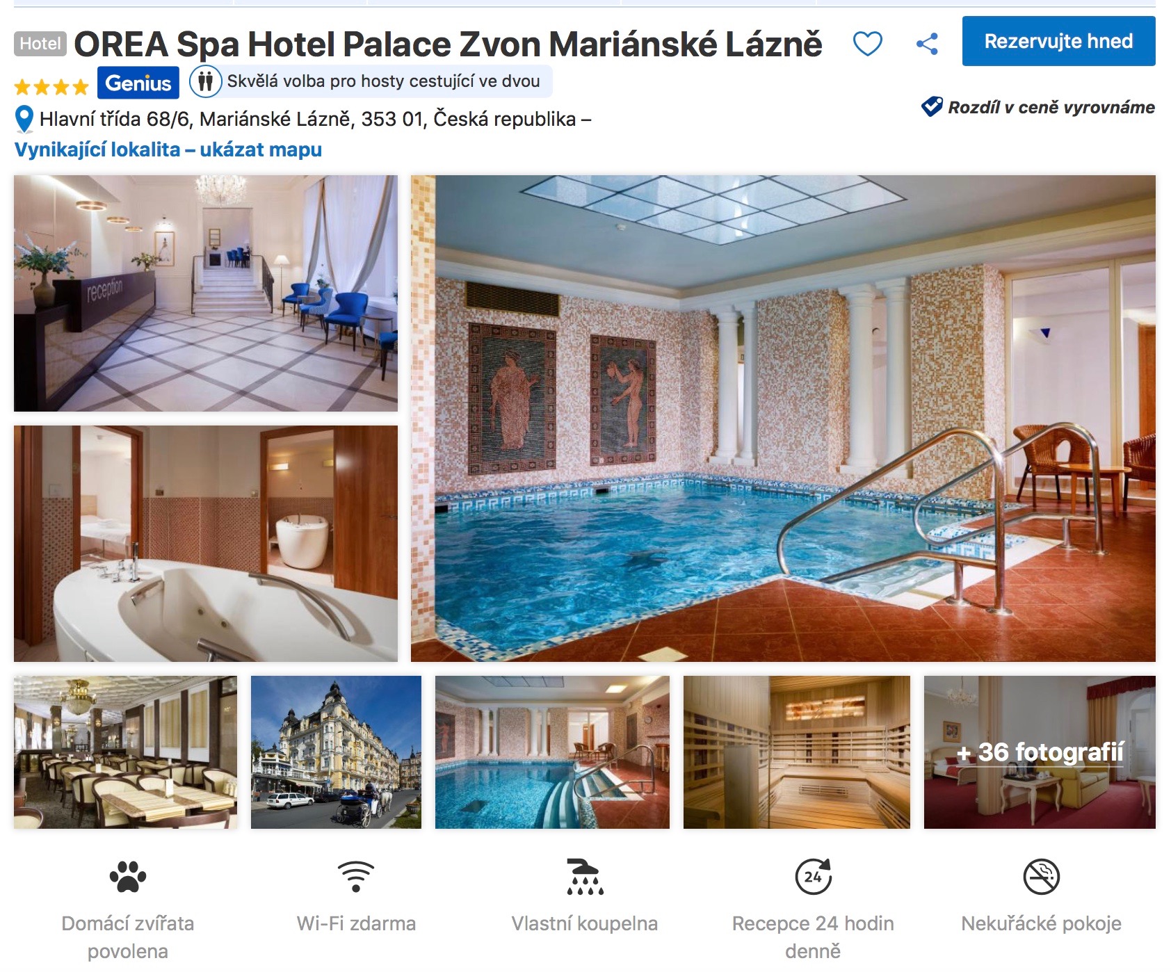 OREA SPA hotel Palace Zvon - Mariánské Lázně
