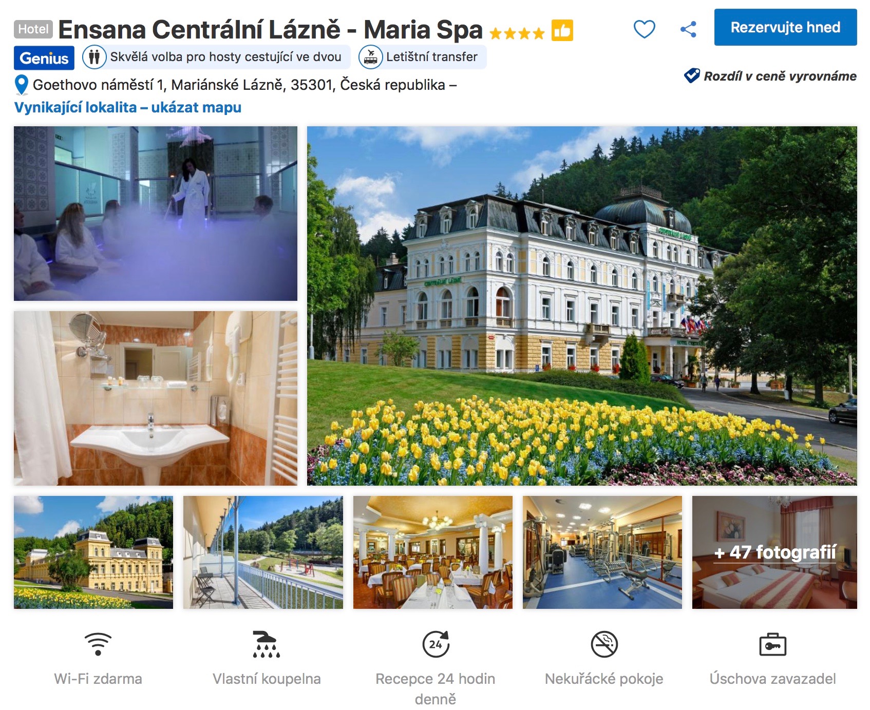 Ensana Centrální Lázně - Mariánské Lázně