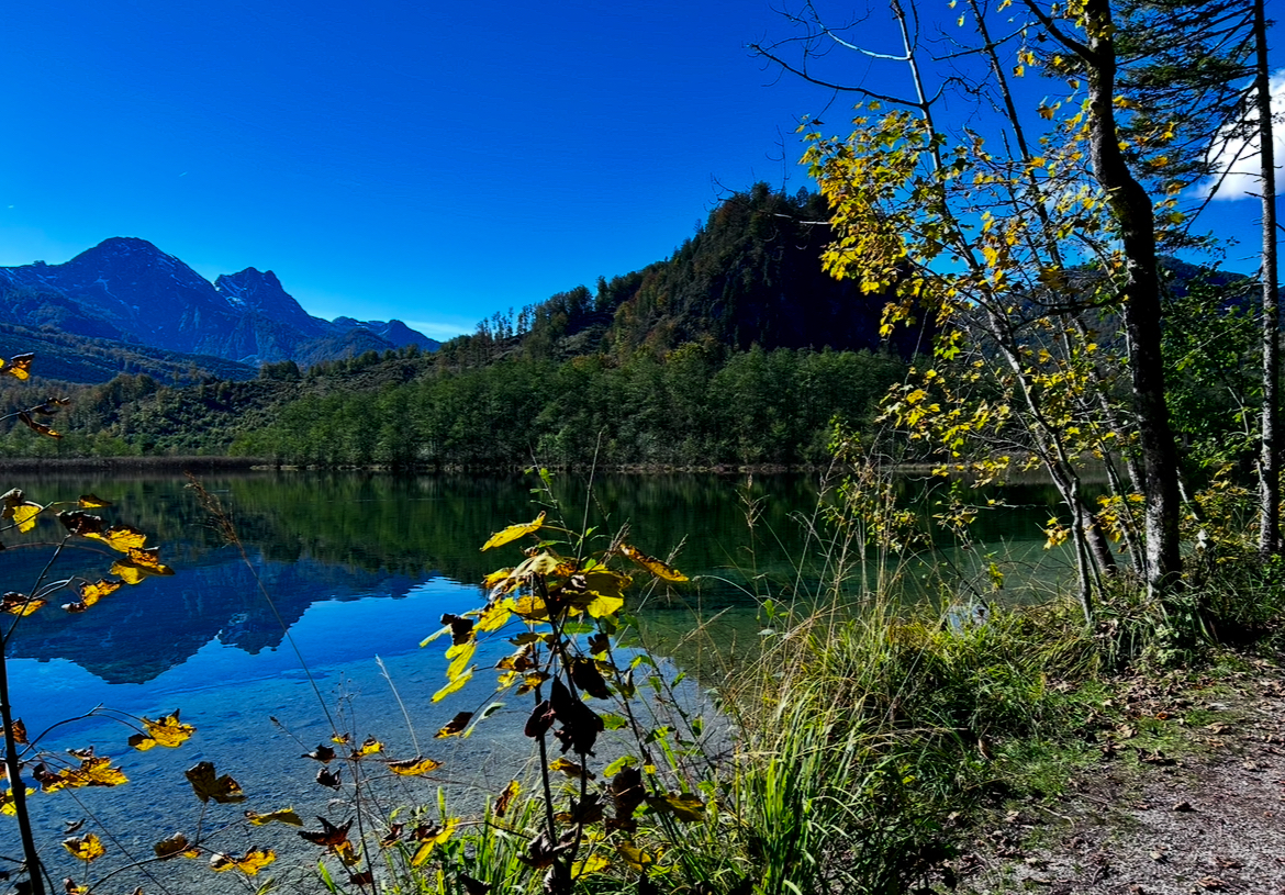 Almsee na podzim - Rakouská jezera