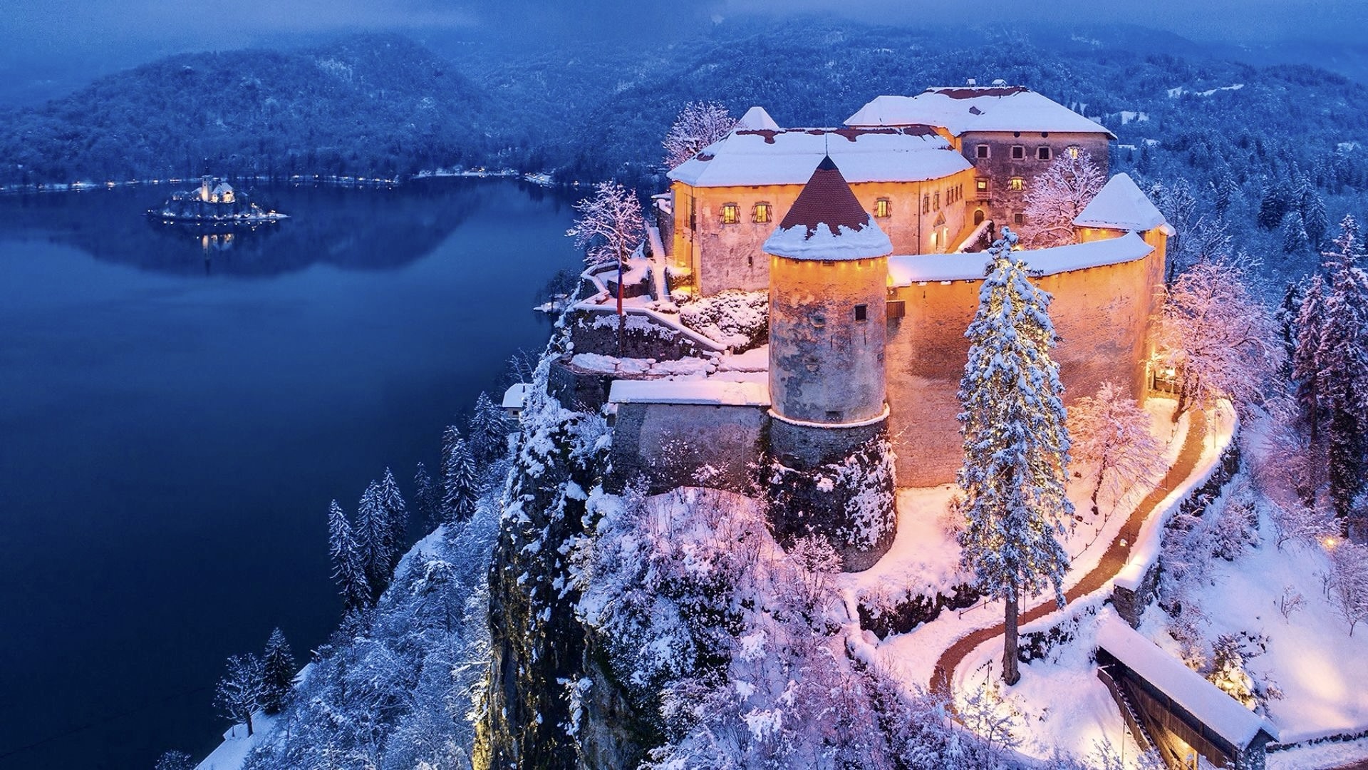 Advent u jezera Bled