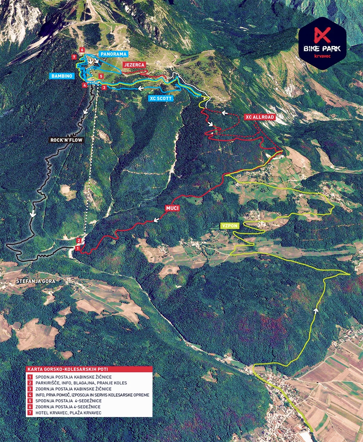 Lyžařské středisko Krvavec v létě