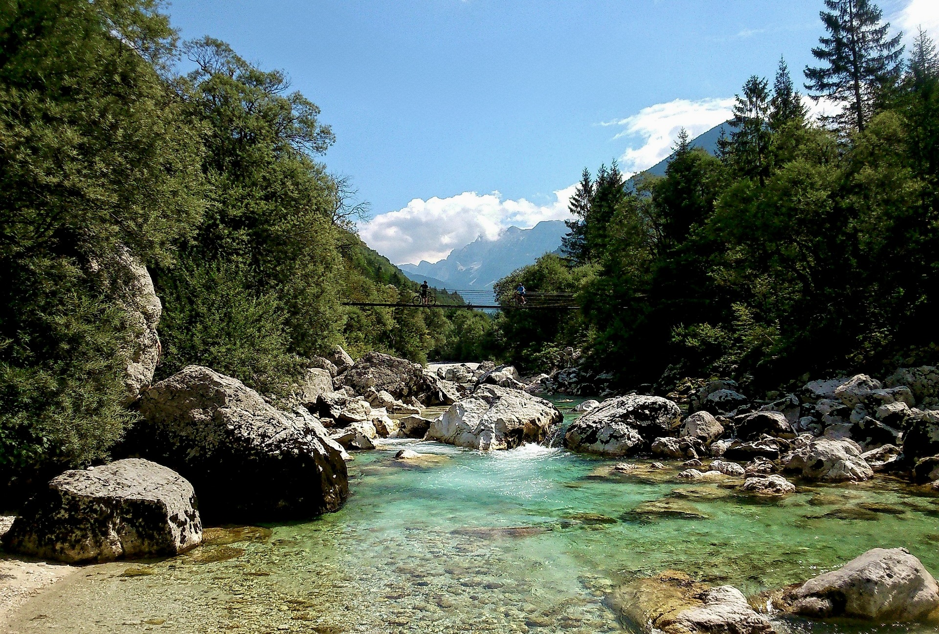 Řeka Soča - Kranjska Gora Slovinsko - Dovolenkářka Řeka Soča - Kranjska Gora Slovinsko