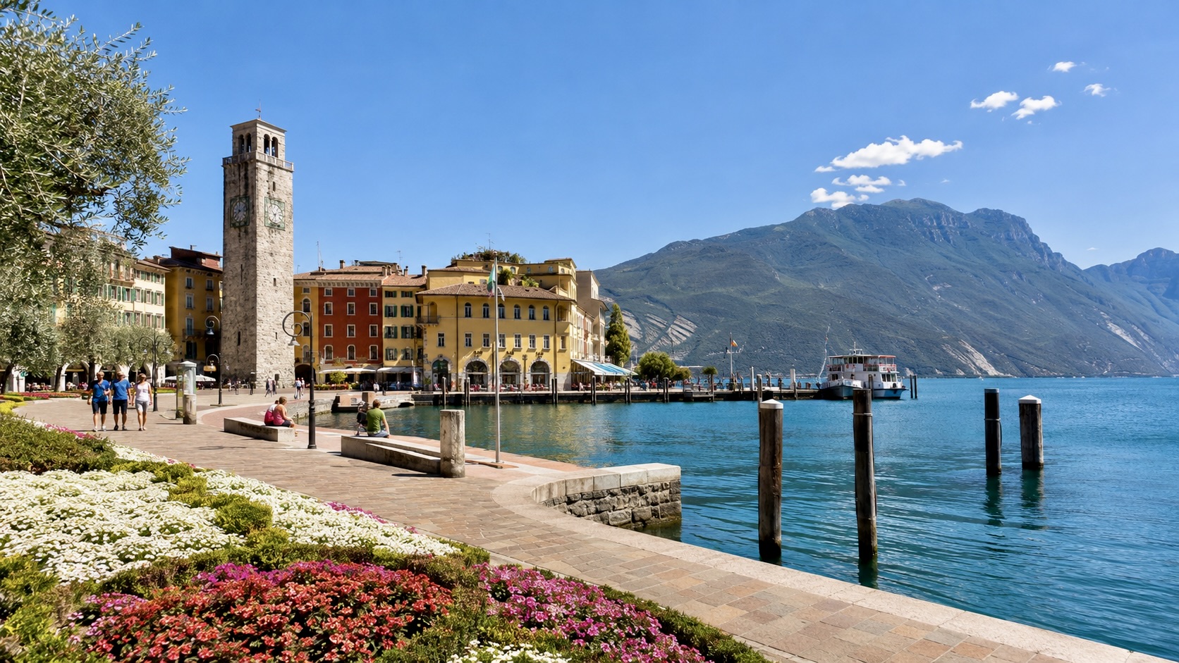 Lago di Garda v létě - Riva del Garda - Dovolenkářka Lago di Garda v létě - Riva del Garda