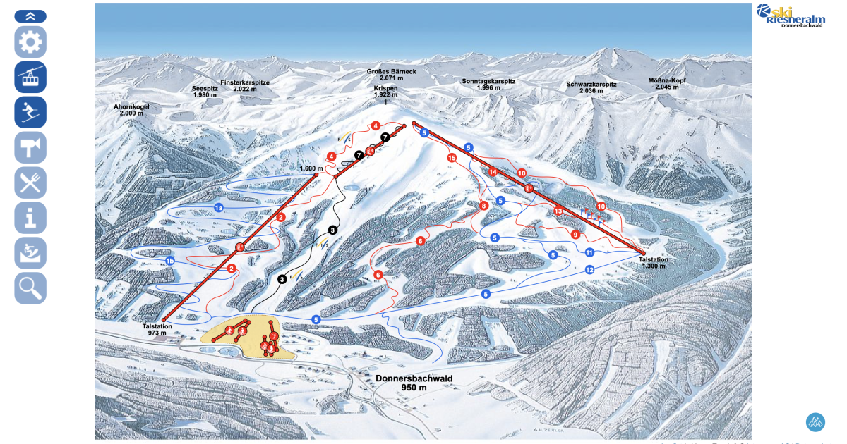 Riesneralm a Planneralm - Dovolenkářka Riesneralm a Planneralm